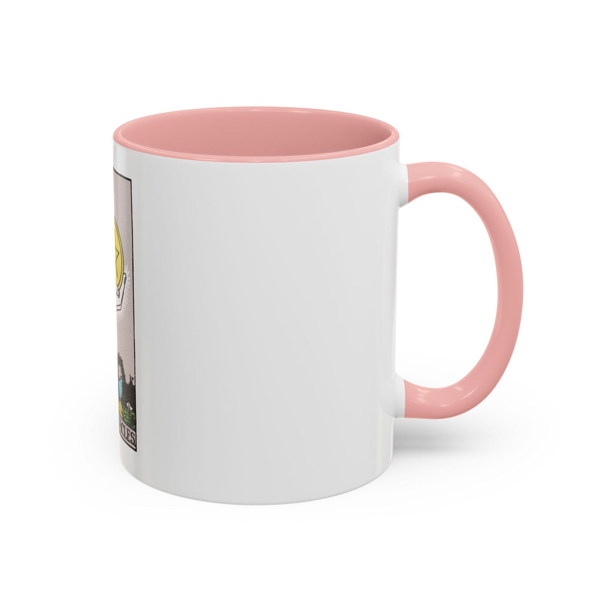 The Ace of p of Pentacles (Tarot Card) Accent Coffee Mug