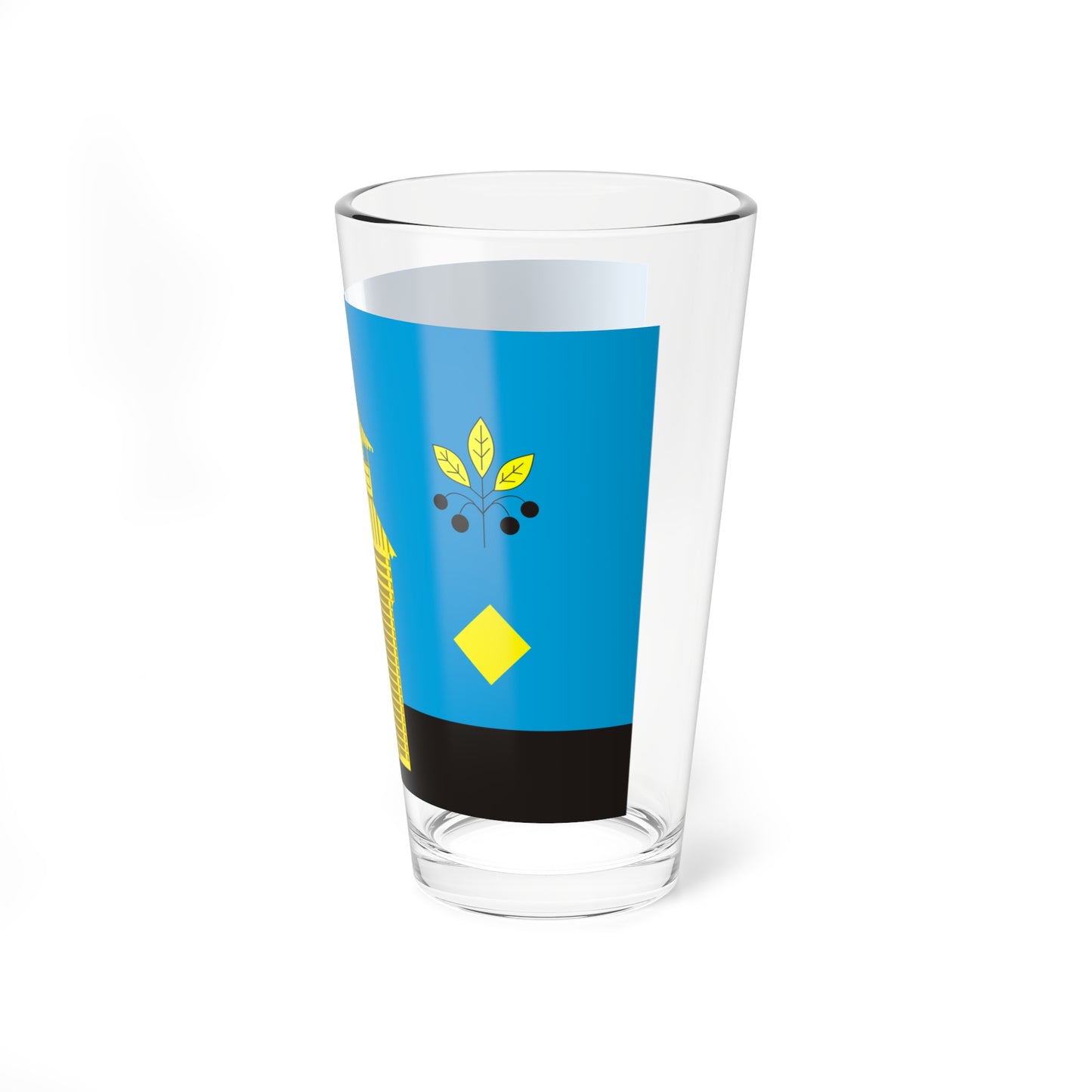Flag of Cheremkhovsky rayon (Russia) Pint Glass 16oz