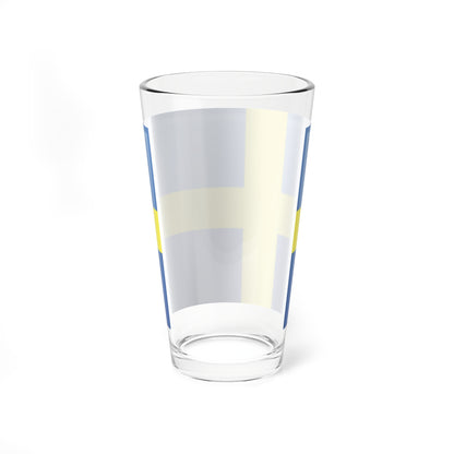 Swedish Flag-1 (Sweden) Pint Glass 16oz