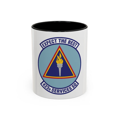 423d Services Squadron (U.S. Air Force) Accent Coffee Mug