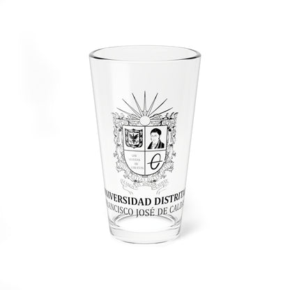 Escudo UD (Colombia) (Coat of Arms) Pint Glass 16oz