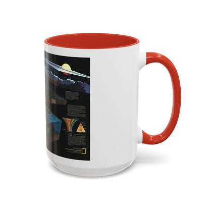 How Man Pollutes His World (1970) (Map) Accent Coffee Mug
