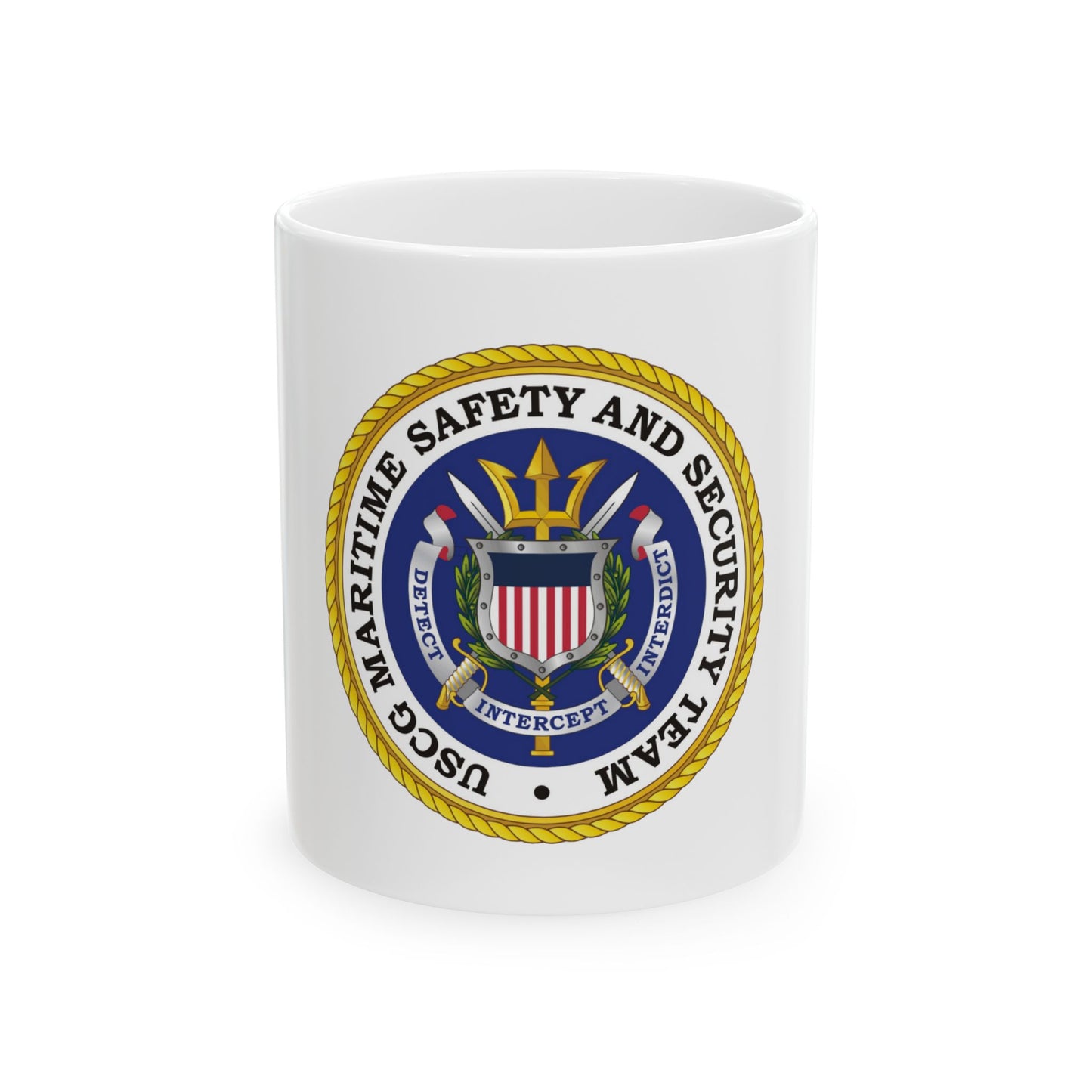 USCG Maritime Safety And Security Team (U.S. Coast Guard) White Coffee Mug