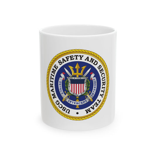 USCG Maritime Safety And Security Team (U.S. Coast Guard) White Coffee Mug