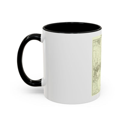 Korea and Manchuria (1904) (Map) Accent Coffee Mug