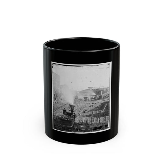 Atlanta, Georgia. Railroad Yards (U.S. Civil War) Black Coffee Mug