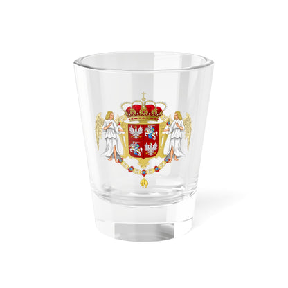 Large coat of arms of polish-lithuanian commonwealth under jagiellon (Poland) (Coat of Arms) Shot Glass 1.5oz