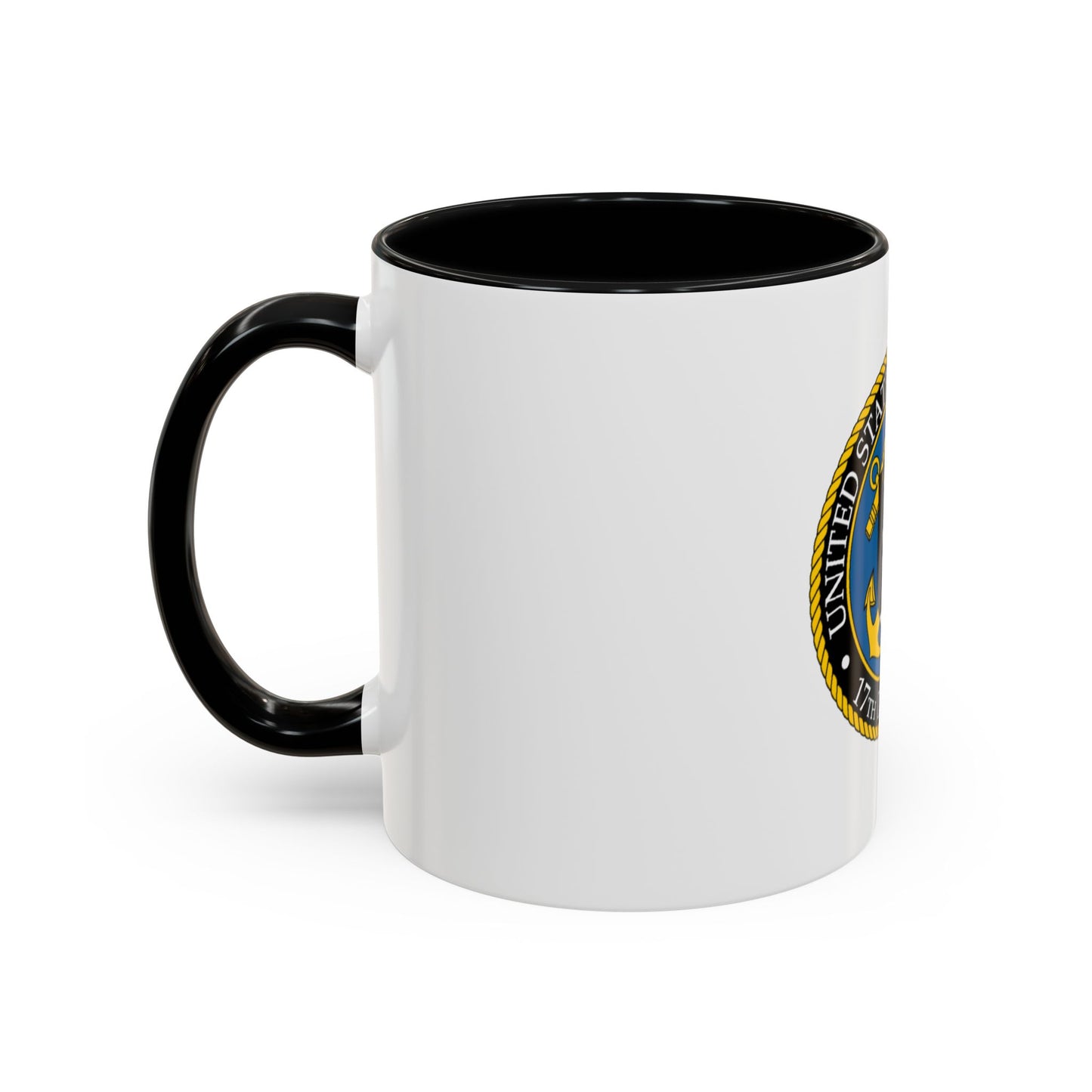 USCG 17th District (U.S. Coast Guard) Accent Coffee Mug