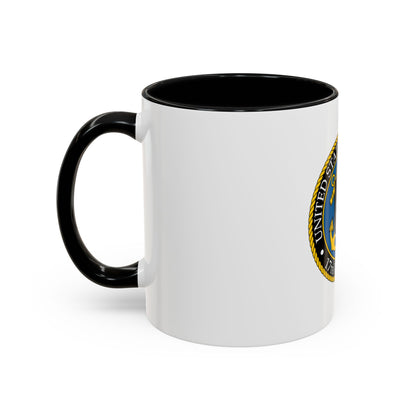 USCG 17th District (U.S. Coast Guard) Accent Coffee Mug