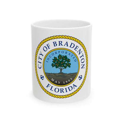 Seal of Bradenton Florida - White Coffee Mug