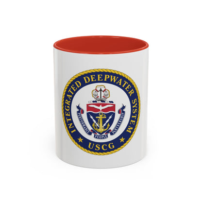 USCG Integrated Deepwater System (U.S. Coast Guard) Accent Coffee Mug