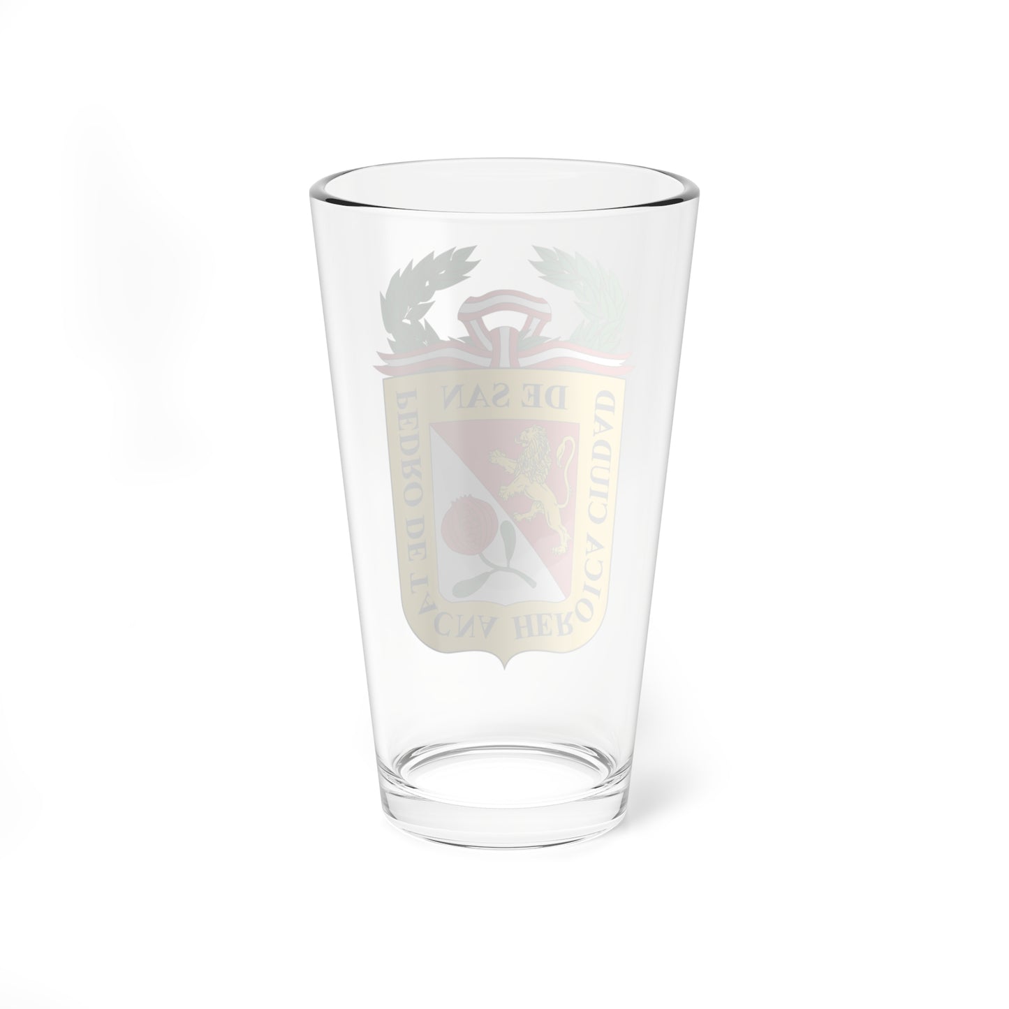 Escudo de San Pedro de Tacna (Peru) (Coat of Arms) Pint Glass 16oz