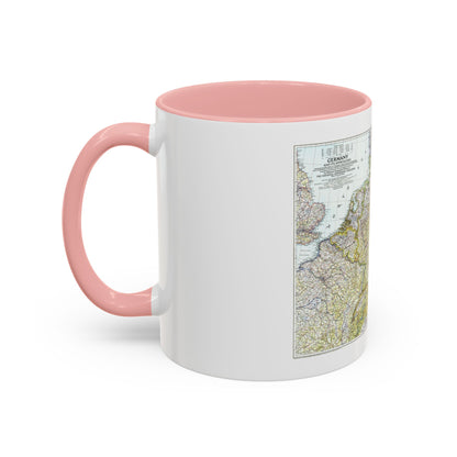 Germany and its Approaches (1944) (Map) Accent Coffee Mug