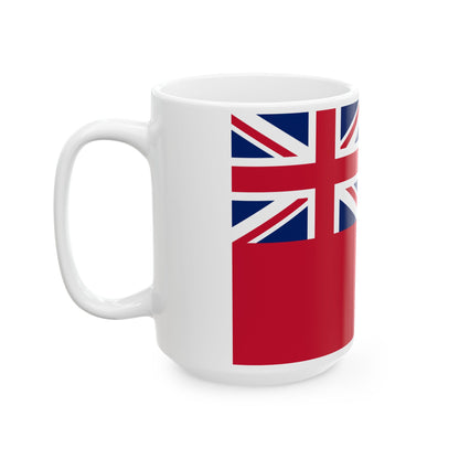 British Raj Red Ensign 3-2 (India) White Coffee Mug