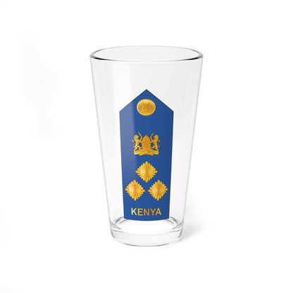 13. Kenyan Air Force BG (Kenya) (Military Rank) Pint Glass 16oz