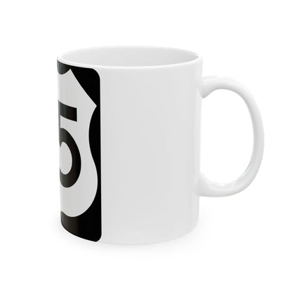 Texas Business US 75-C (Texas) (Road Sign) White Coffee Mug