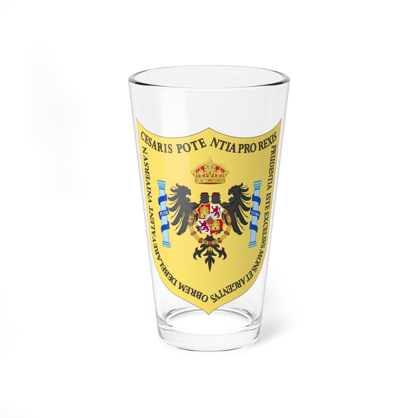 Third Coat of Arms of Potosi (Equatorial Guinea) (Coat of Arms) Pint Glass 16oz