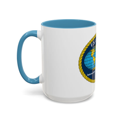 USCG International Port Security Program (U.S. Coast Guard) Accent Coffee Mug