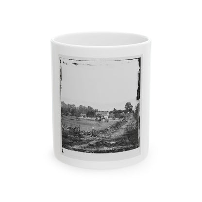 Gettysburg, Pa. Headquarters Of Gen. George G. Meade On Cemetery Ridge (U.S. Civil War) White Coffee Mug