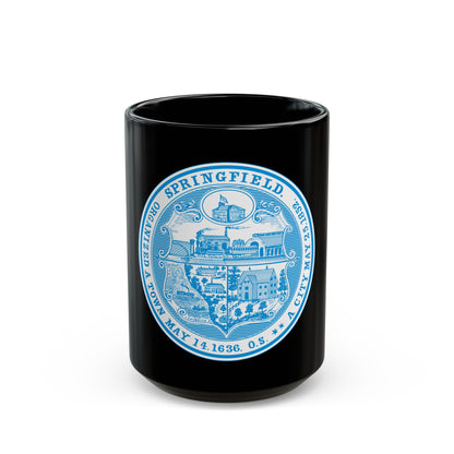 Seal of Springfield Massachusetts - Black Coffee Mug