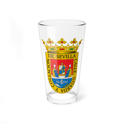 Escudo de Alcalá del Río Sevilla (Spain) (Coat of Arms) Pint Glass 16oz
