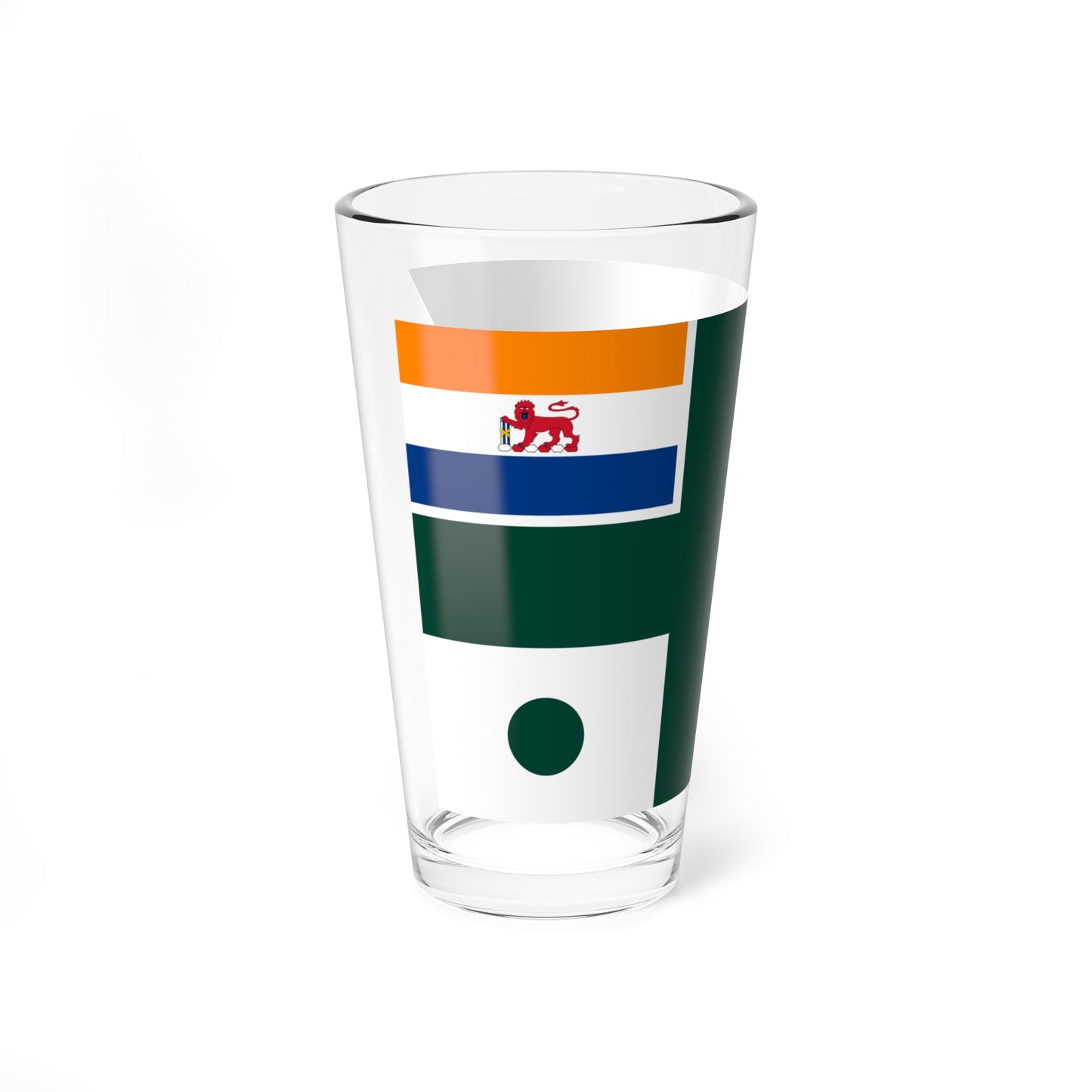 Rank flag of the South African Navy - Rear Admiral 1959-1972 (South Africa) Pint Glass 16oz