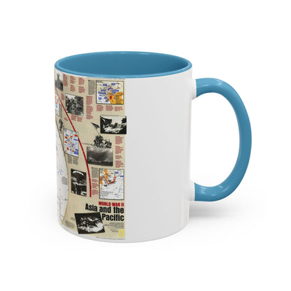 World War II- Asia and the Pacific (1991) (Map) Accent Coffee Mug