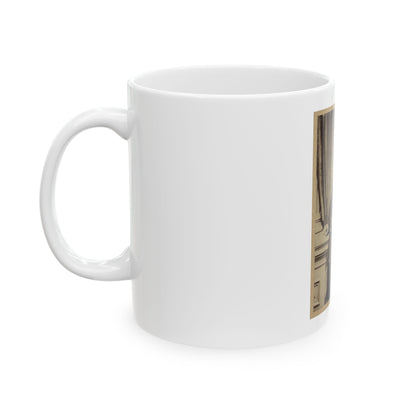 Portrait Of Union Officer Holding A Sword In His Arm (U.S. Civil War) White Coffee Mug