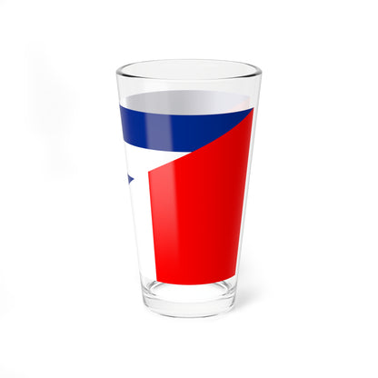 Flag of Cuba and France (Cuba) Pint Glass 16oz