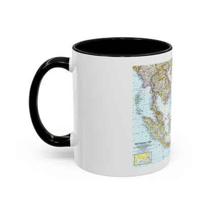 Asia - Southeast (1961) (Map) Accent Coffee Mug