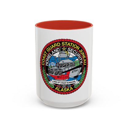 USCG Station Juneau Alaska   Homeland Security (U.S. Coast Guard) Accent Coffee Mug