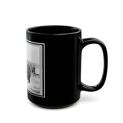 Field And Staff Of 39th U.S. Colored Infantry, In Front Of Petersburg, Va. (U.S. Civil War) Black Coffee Mug