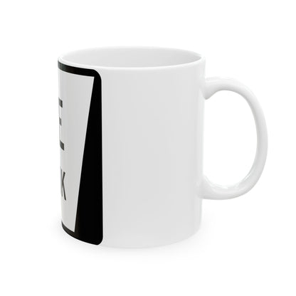 N LINK 1E (Nebraska) (Road Sign) White Coffee Mug