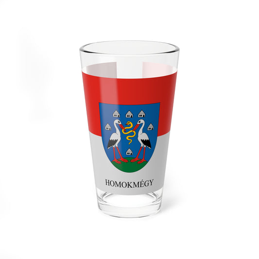 Flag of Homokmegy (Hungary) Pint Glass 16oz