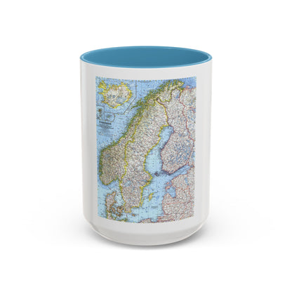 Scandinavia (1963) (Map) Accent Coffee Mug