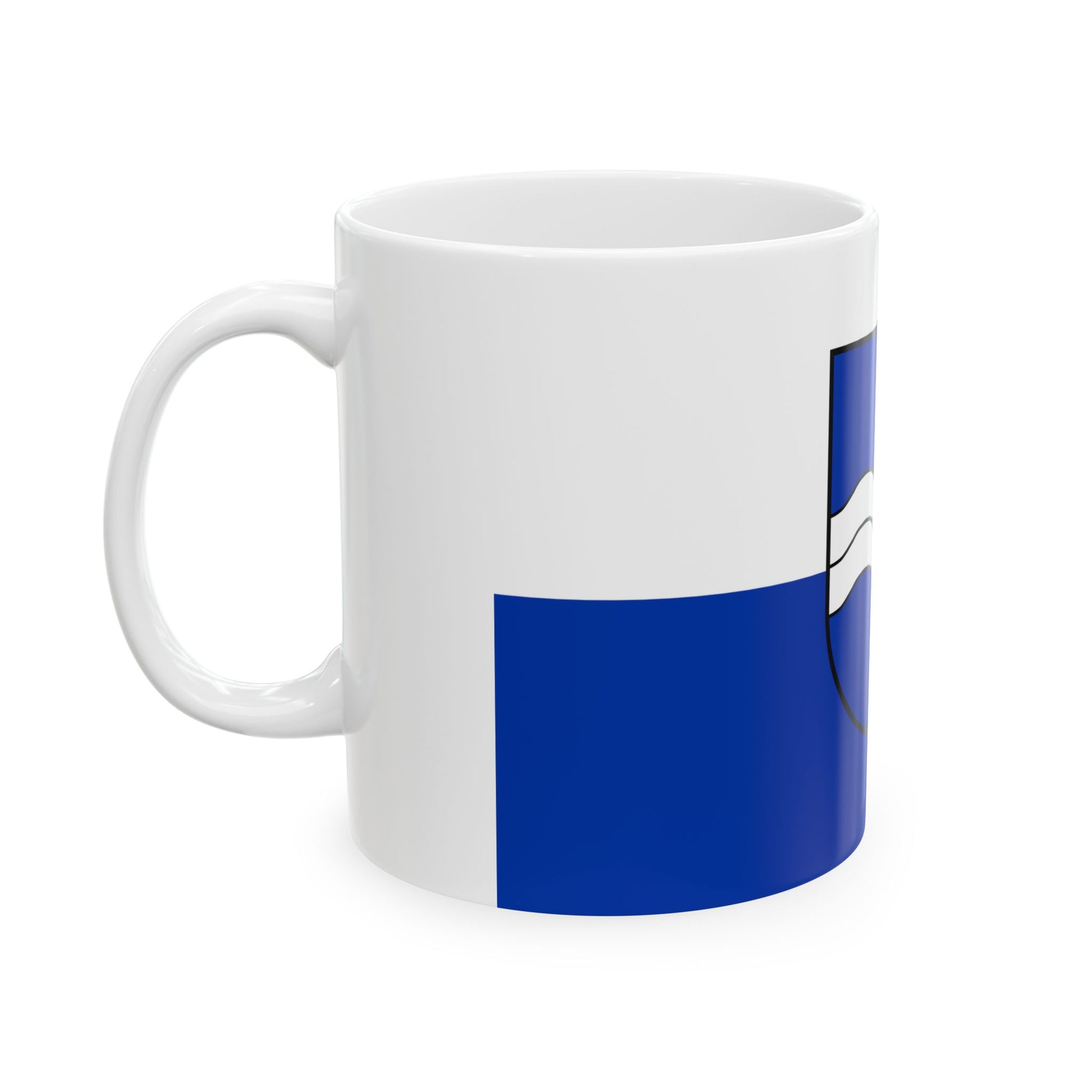 Flag of Rhein Neckar Kreis Germany - White Coffee Mug-Go Mug Yourself