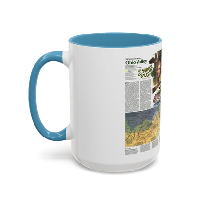 USA - Ohio Valley 2 (1985) (Map) Accent Coffee Mug