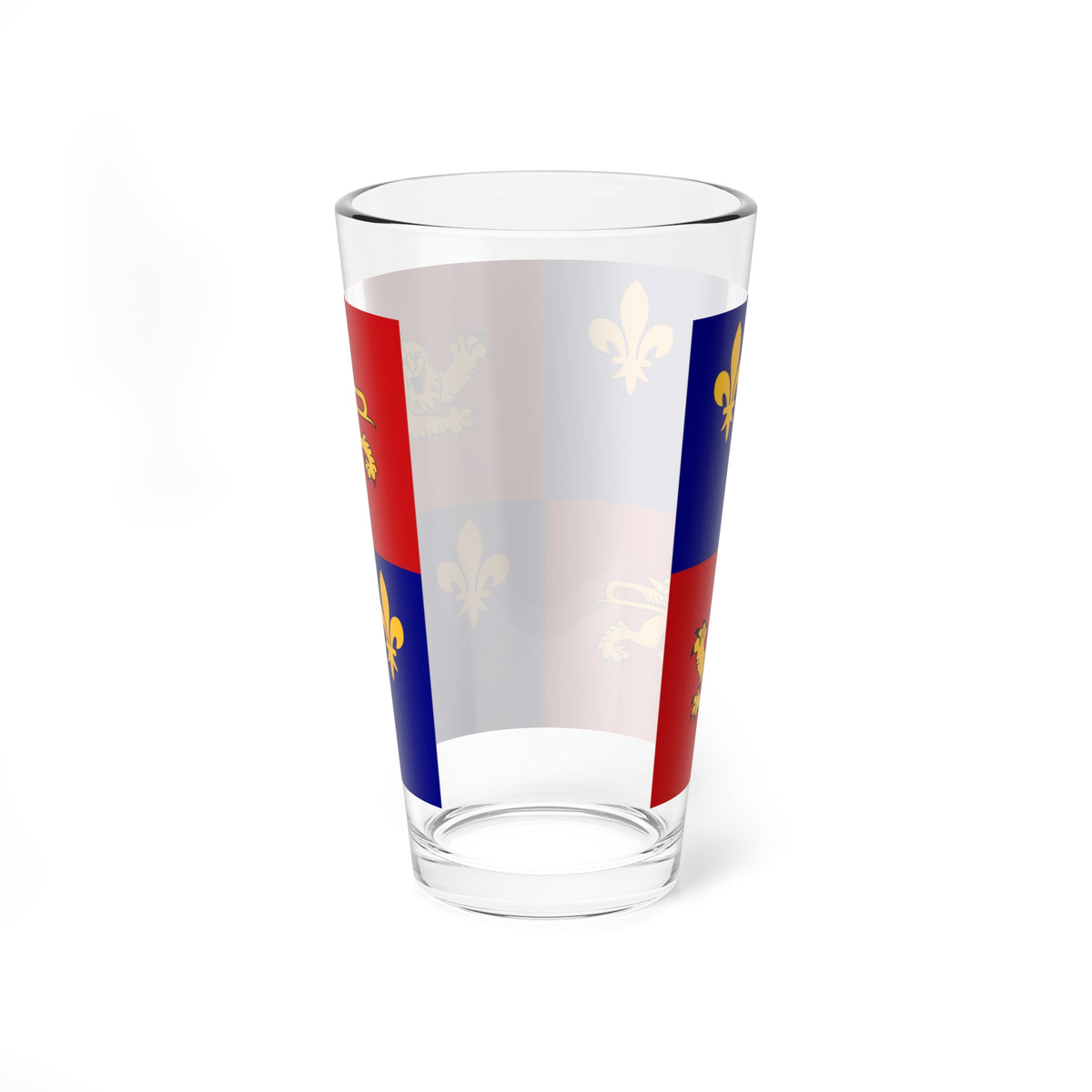 Drapeau fr departement Landes (France) Pint Glass 16oz