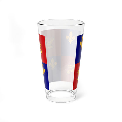 Drapeau fr departement Landes (France) Pint Glass 16oz