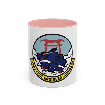 374 Civil Engineer Squadron PACAF (U.S. Air Force) Accent Coffee Mug