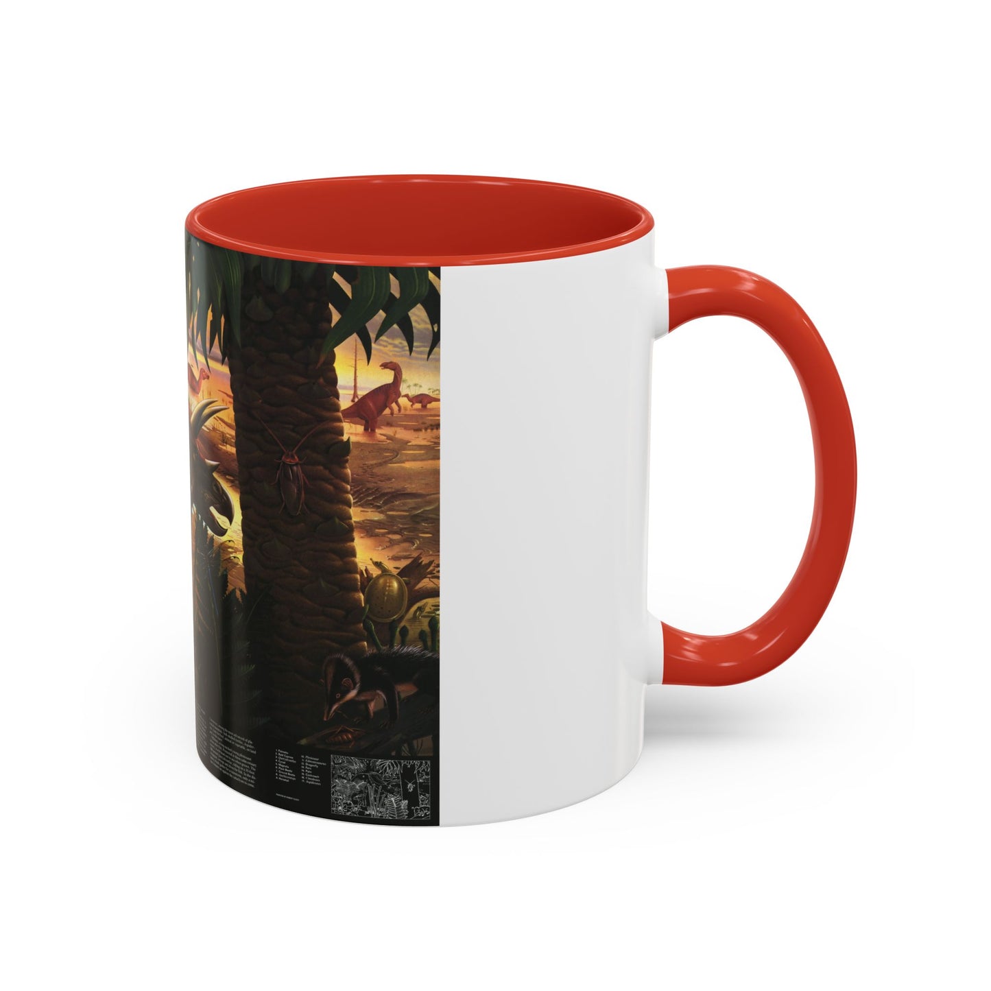 North America - Dawn on the Delta- 74mya (1993) (Map) Accent Coffee Mug