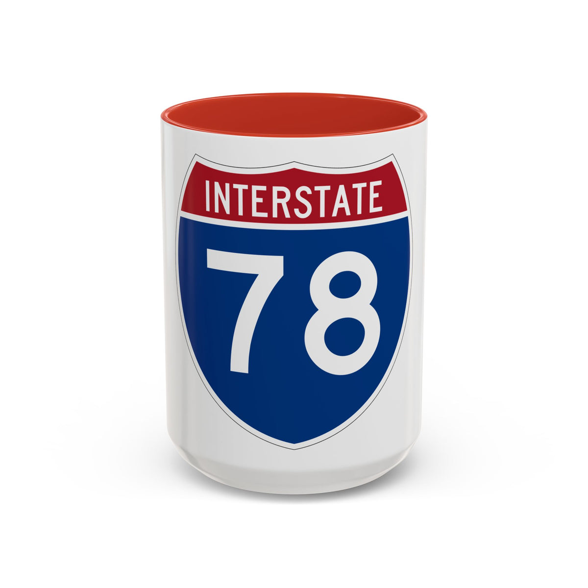 Interstate 78 (U.S. Highways) Accent Coffee Mug