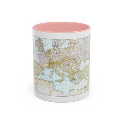 Europe, Central & Mediterranean Sept-1st (1939) (Map) Accent Coffee Mug