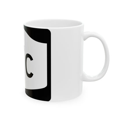 NY-17C (New York) (Road Sign) White Coffee Mug