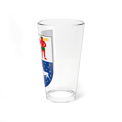 Norrbotten län vapen (Sweden) (Coat of Arms) Pint Glass 16oz