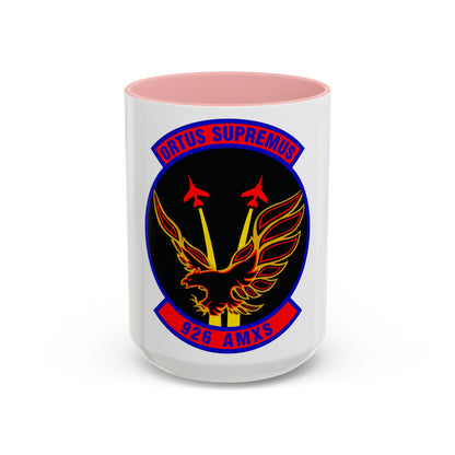 926 Aircraft Maintenance Squadron AFRC (U.S. Air Force) Accent Coffee Mug