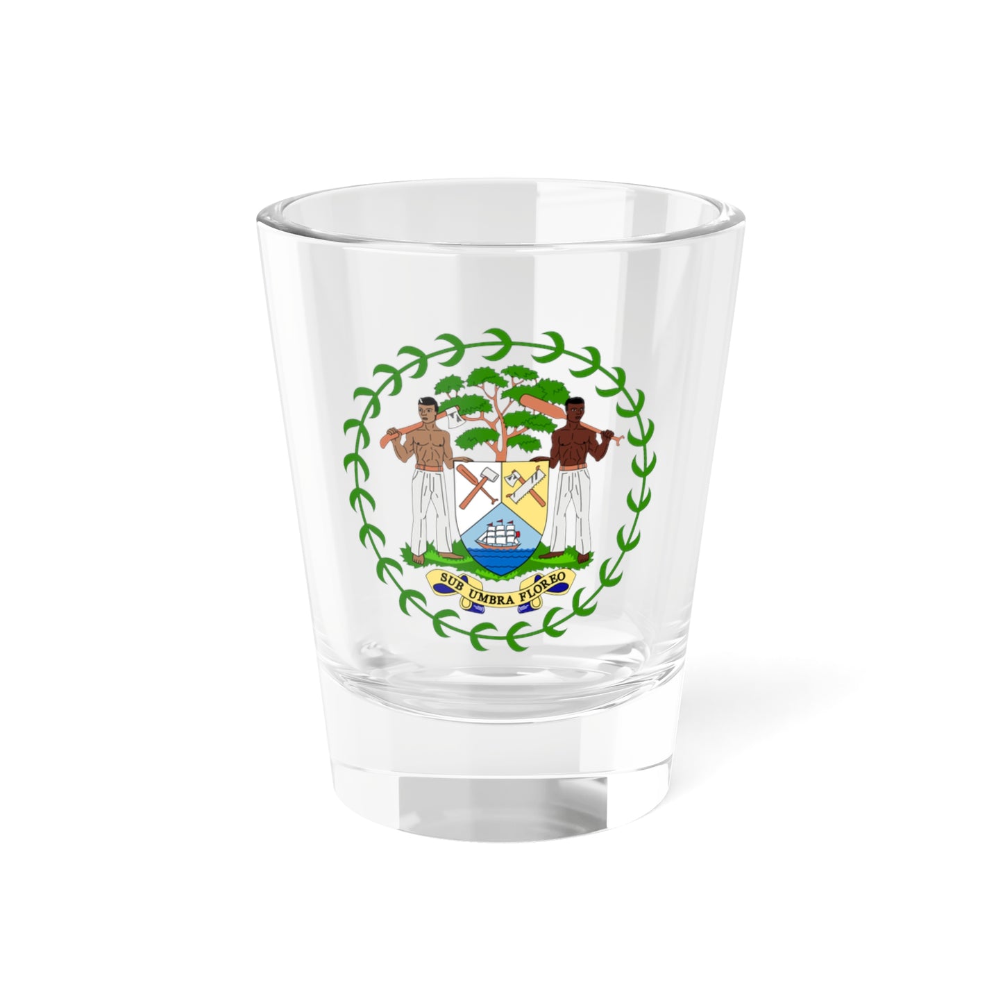 Coat of arms of Belize - Shot Glass 1.5oz