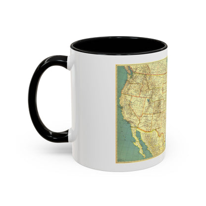 USA - The United States (1933) (Map) Accent Coffee Mug