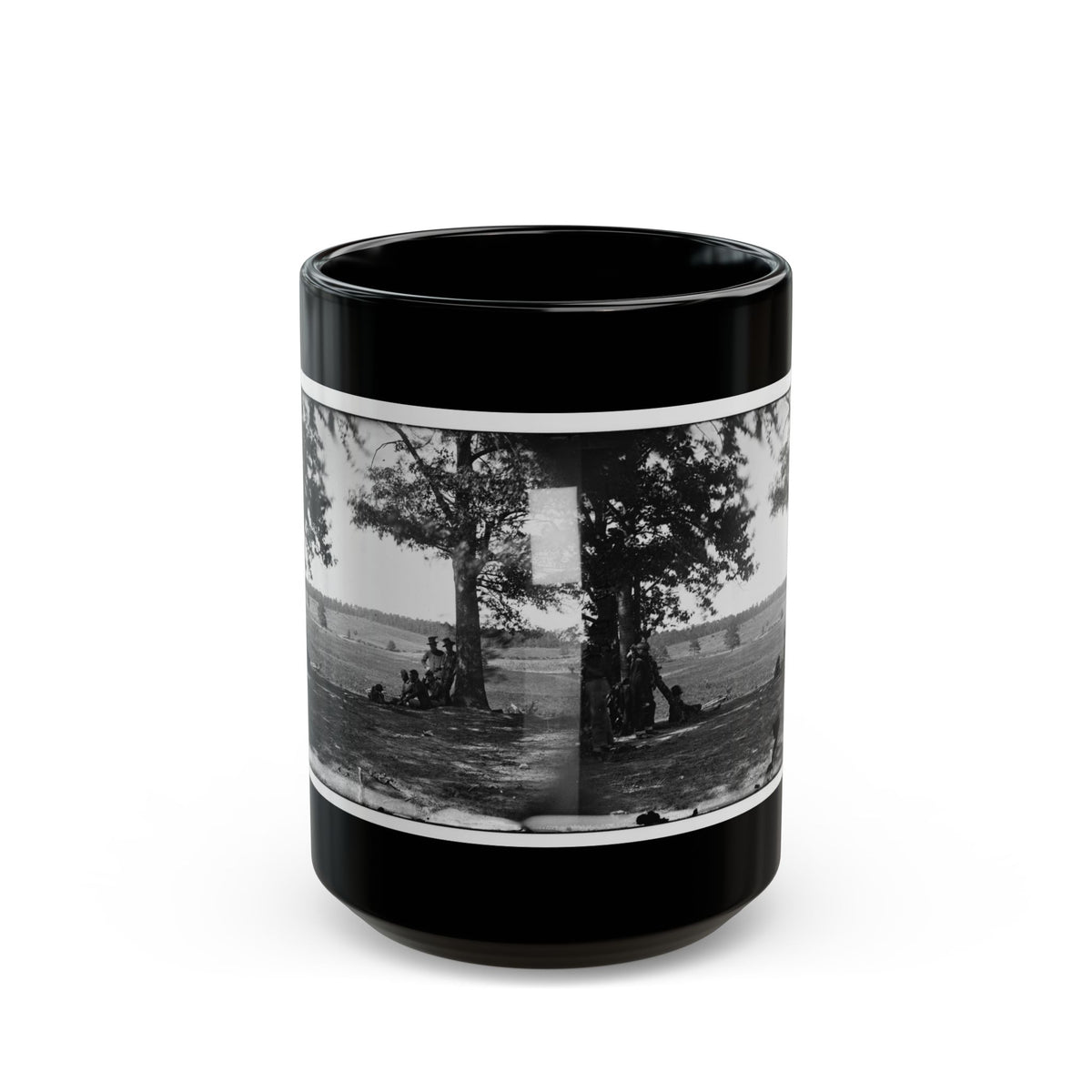 Cedar Mountain, Va. Battlefield Viewed From The West (U.S. Civil War) Black Coffee Mug