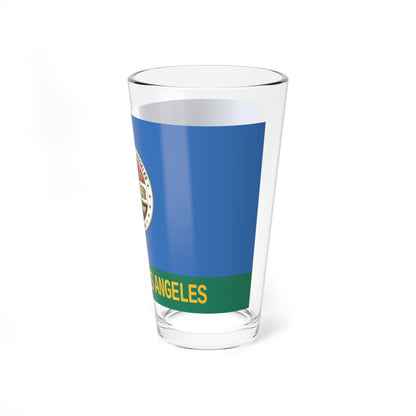 Flag of Los Angeles County California 2014-2016 (United States) Pint Glass 16oz